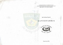 Naslovna strana knjige Kartografija - dr Slobodana Ćurčića, izdate u Novom Sadu 1996. godine
