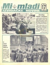 Naslovna strana izviđačkih novina Mi mladi, broj 17 za oktobar 1983. godine