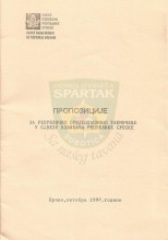 PROPOZICIJE za republičko orijentaciono takmičenje u Savezu izviđača Republike Srpske (1998.)
