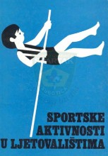 Naslovna strana knjige Sportske aktivnosti u ljetovalištima - Vjekoslava Jurasa iz 1979. godine